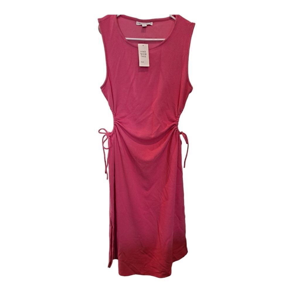 And NOW THIS Bubble Gum Pink Size OX Cut Out Dress